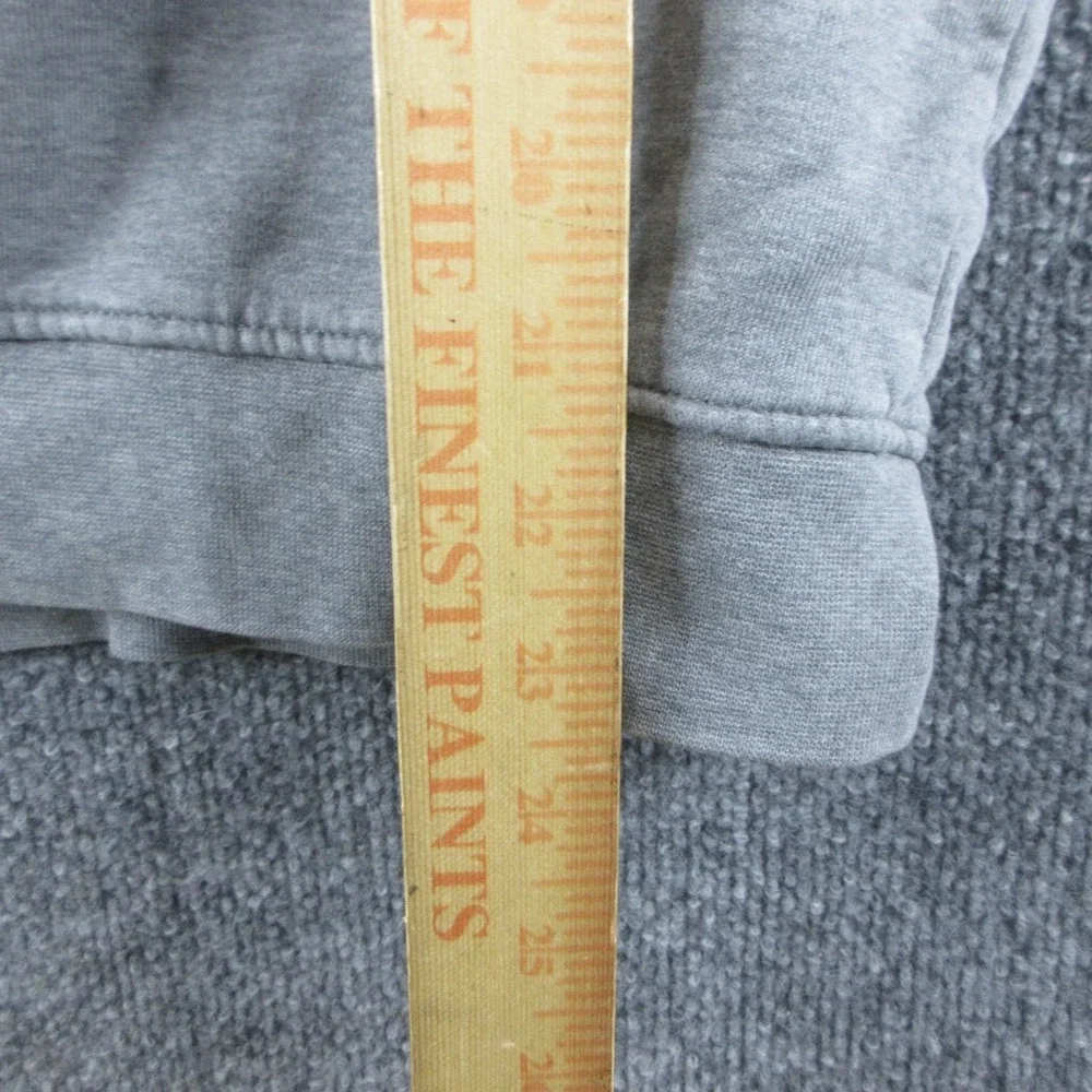 Jordan Hoodie Mens M Gray Fleece Kangaroo Pocket Jumpman Logo Sweatshirt